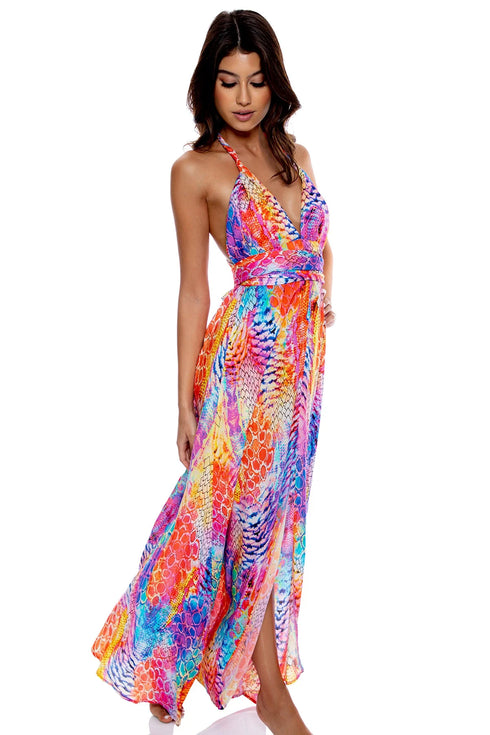 Luli Fama Dancing Queen Convertible Maxi Dress